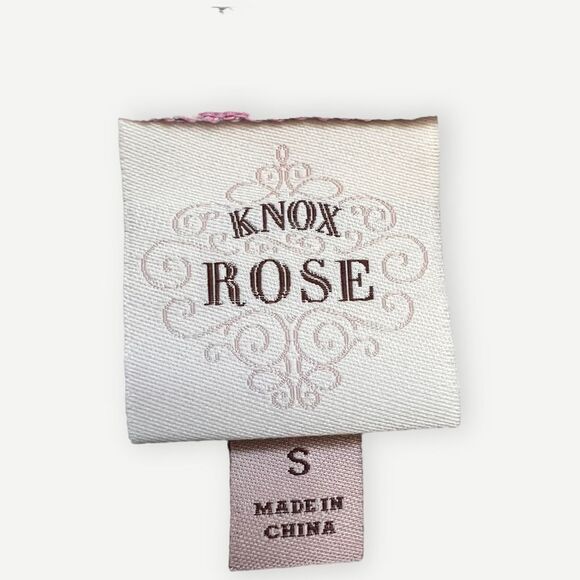 Knox Rose Short Sleeve Blue Embroidered V-Neck A-Line Lined Mini Dress. Small. - Picture 6 of 7